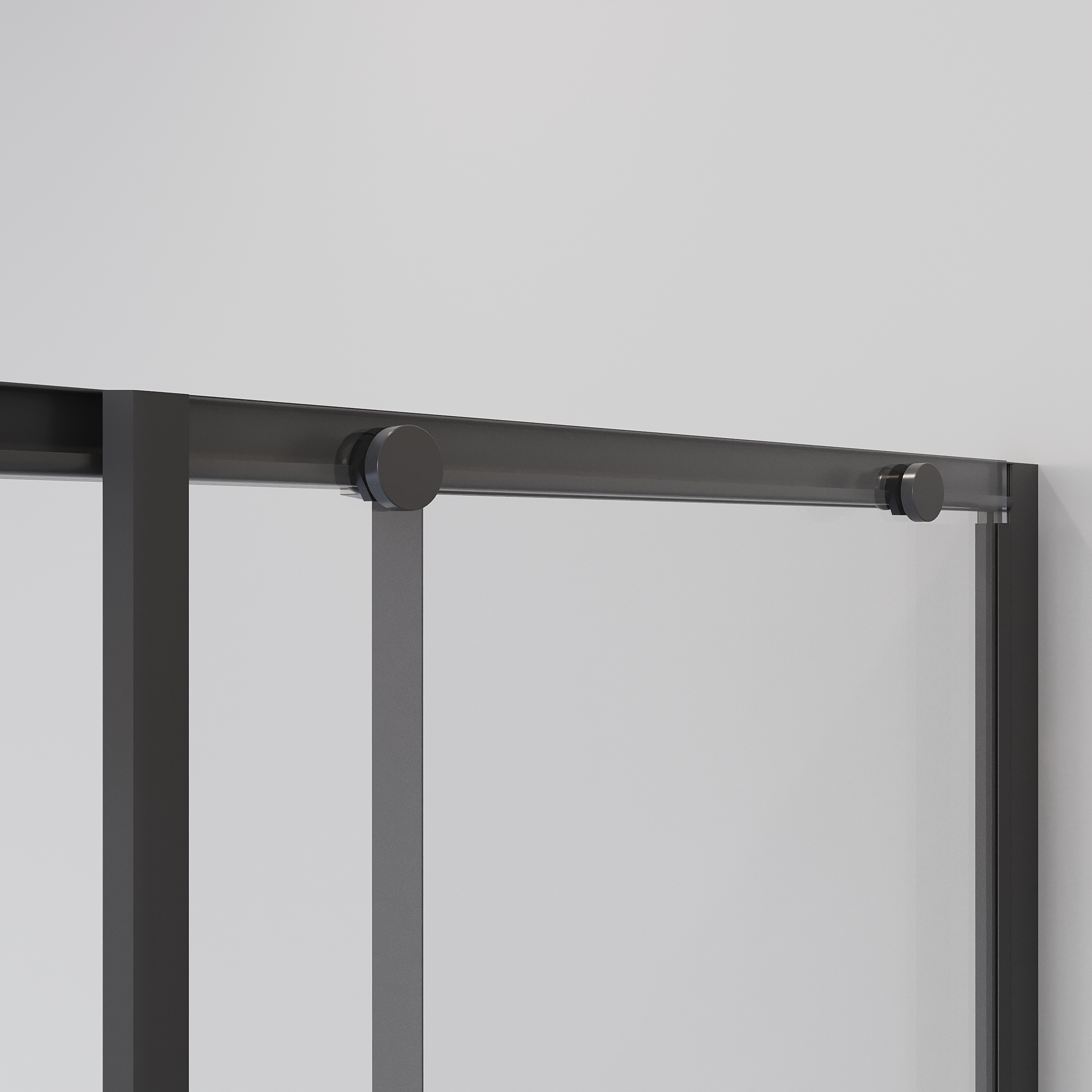 Душевой уголок Niagara Nova NG-6822-34 Black 80x80, стекло прозрачное, профиль черный матовый
