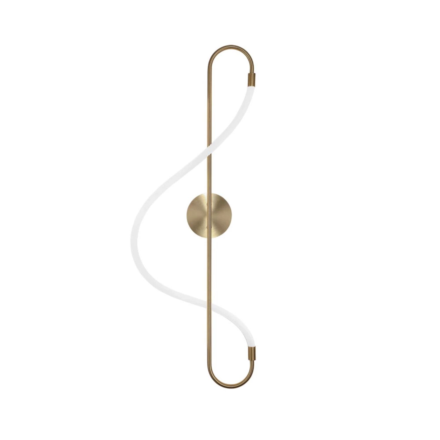 Настенный светильник Arte Lamp Klimt A2850AP-13PB, арматура латунь, плафон силикон белый