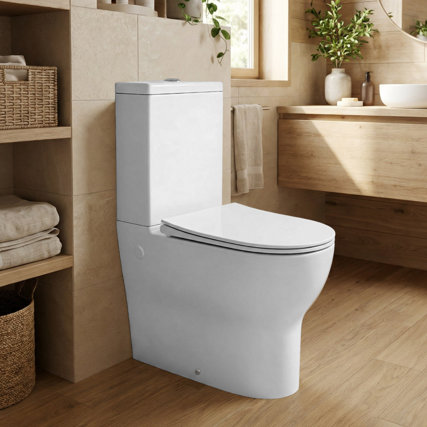 Унитаз Joki Astra JK8012002 напольный, безободковый, с сиденьем микролифт, цвет белый