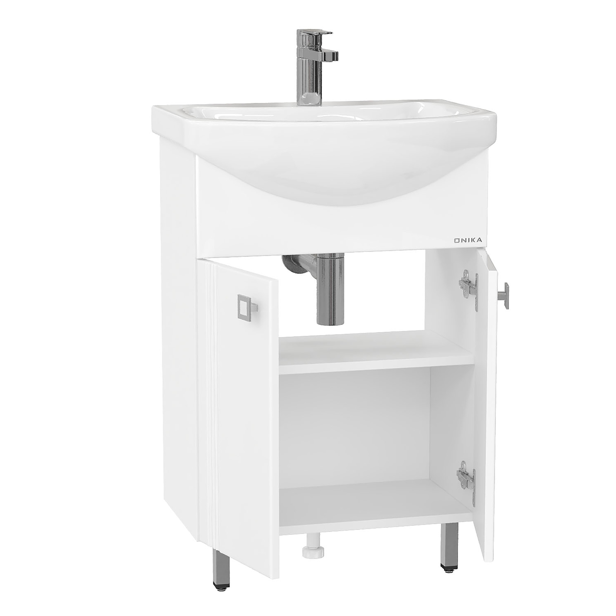 Тумба под раковину Оника Лига 55, цвет белый - фото 1