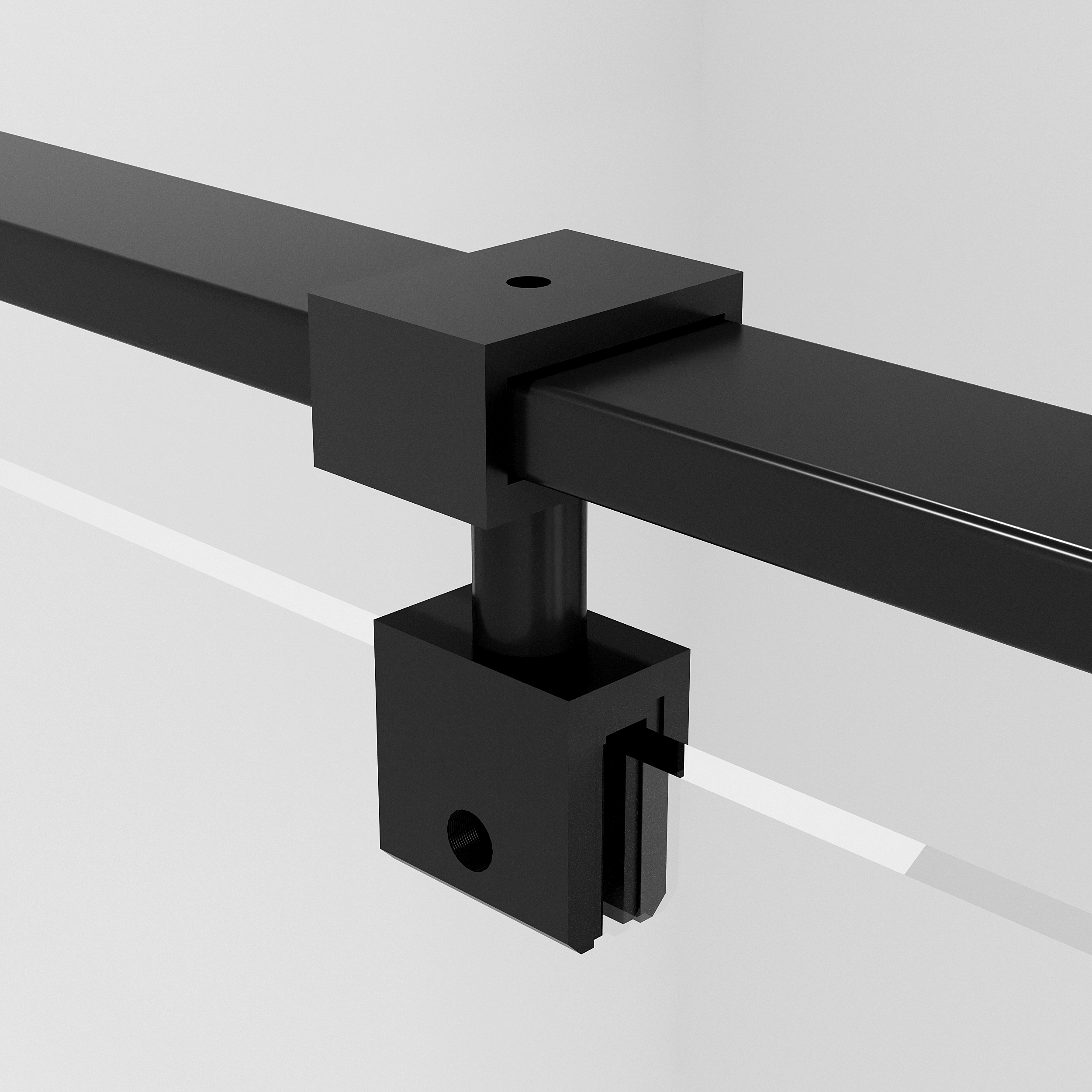 Душевой уголок Niagara Nova NG-6832-34 Black 100x100, стекло прозрачное, профиль черный матовый - фото 1