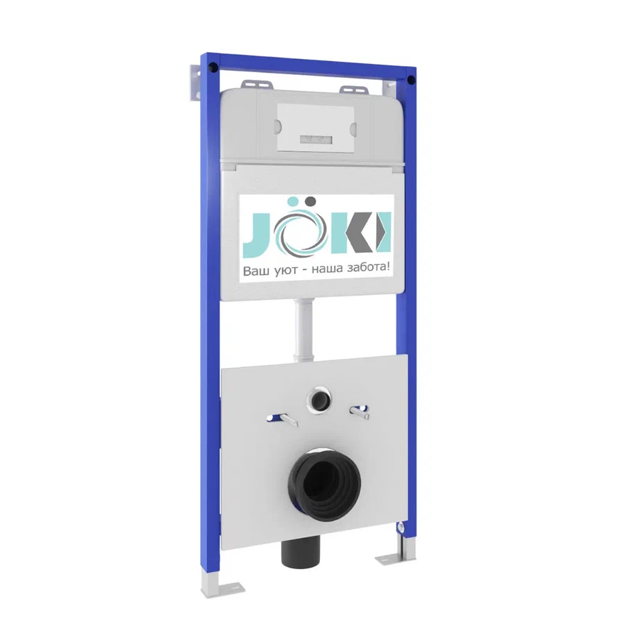 Комплект: Joki Инсталляция JK01150 + Кнопка JK021531WM белая + Унитаз Verna JK3021022 белый - фото 1