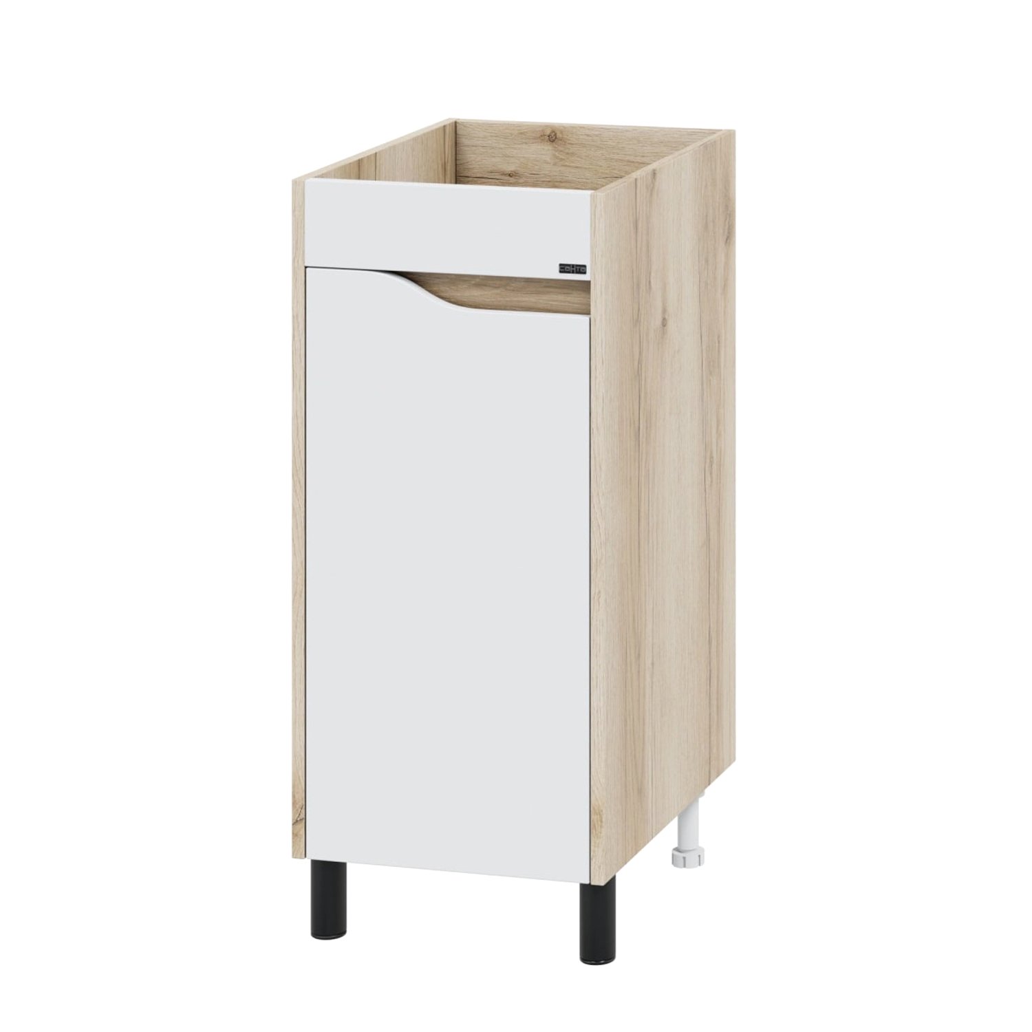 Тумба под раковину Санта Сатурн 38, напольная, цвет белый / дуб австрийский - фото 1