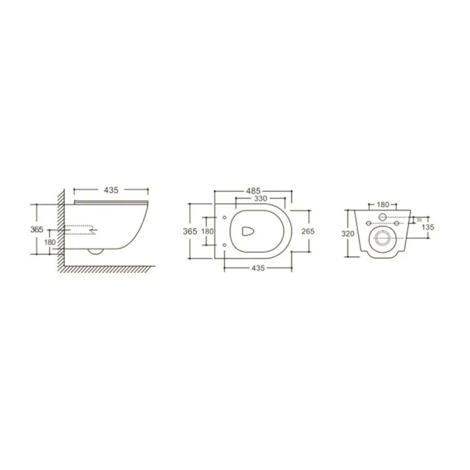 Унитаз CeruttiSPA Orlter UF CT10361 подвесной, безободковый, с сиденьем микролифт, цвет белый - фото 1