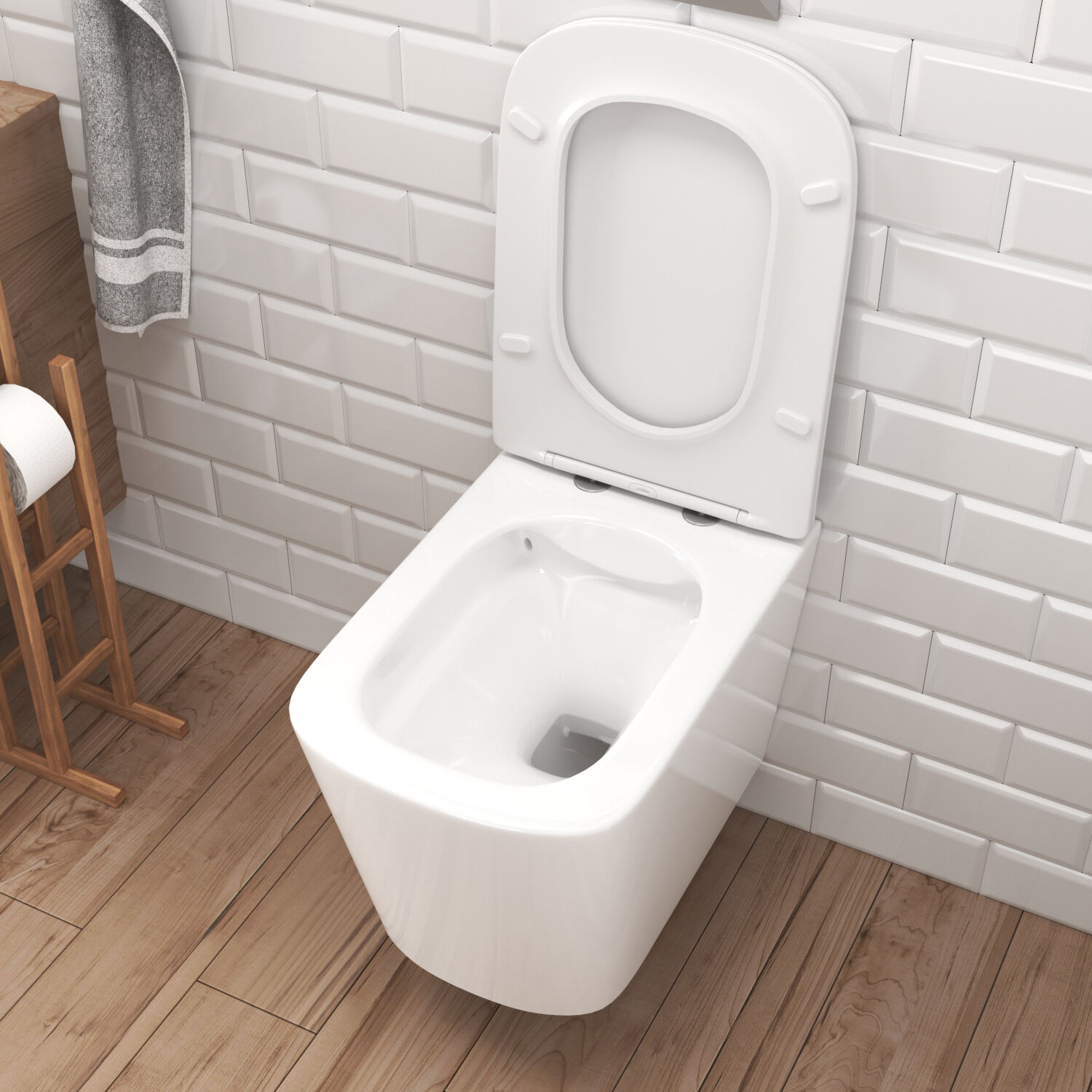 Комплект: Инсталляция Grohe 3 в 1 38721001 кнопка хром+Verna JK3021022 белый унитаз - фото 1
