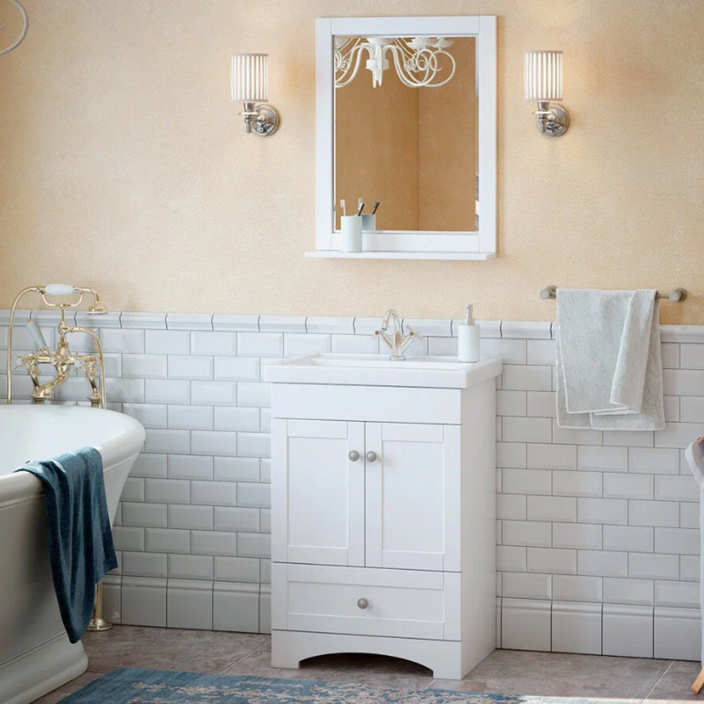 Мебель для ванной Corozo Техас 60, цвет белый