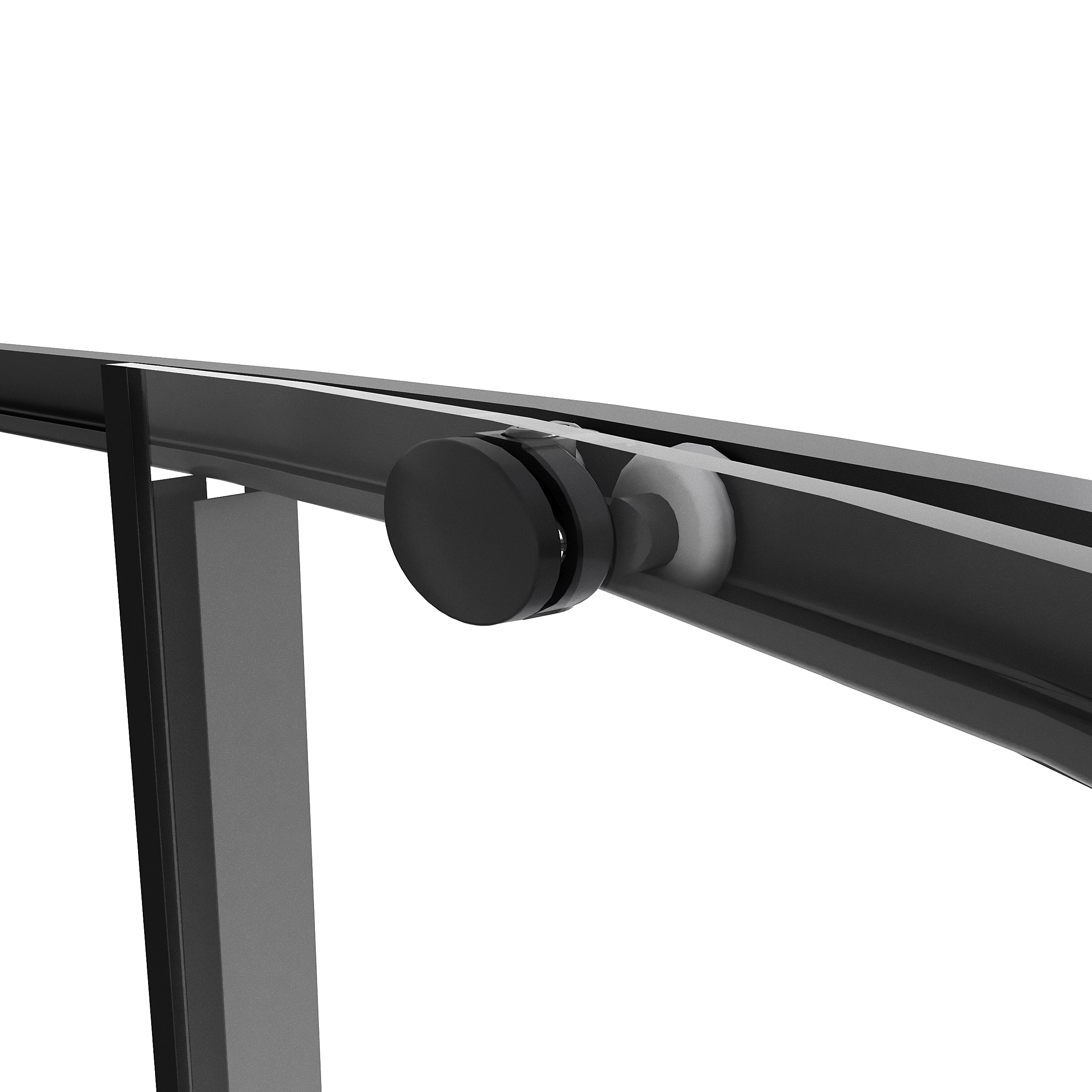 Душевой уголок Niagara Nova NG-6827-34 Black 100x100, стекло прозрачное, профиль черный матовый