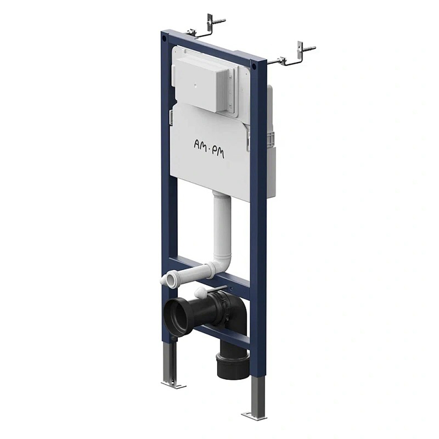 Комплект: Инсталляция AM.PM I012709+Кнопка I090151 хром+JOKI Stella XL T JK5751037 белый унитаз, смыв торнадо