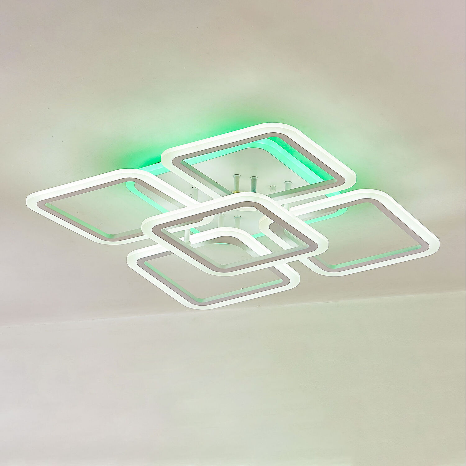 Потолочная люстра Citilux Марсель Смарт CL232A150E, арматура белая, плафоны металл / полимер белый - фото 1