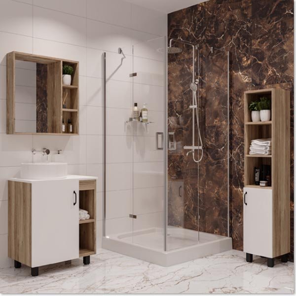 Душевой уголок Niagara Nova NG-6614-08 100x100, стекло прозрачное, профиль хром