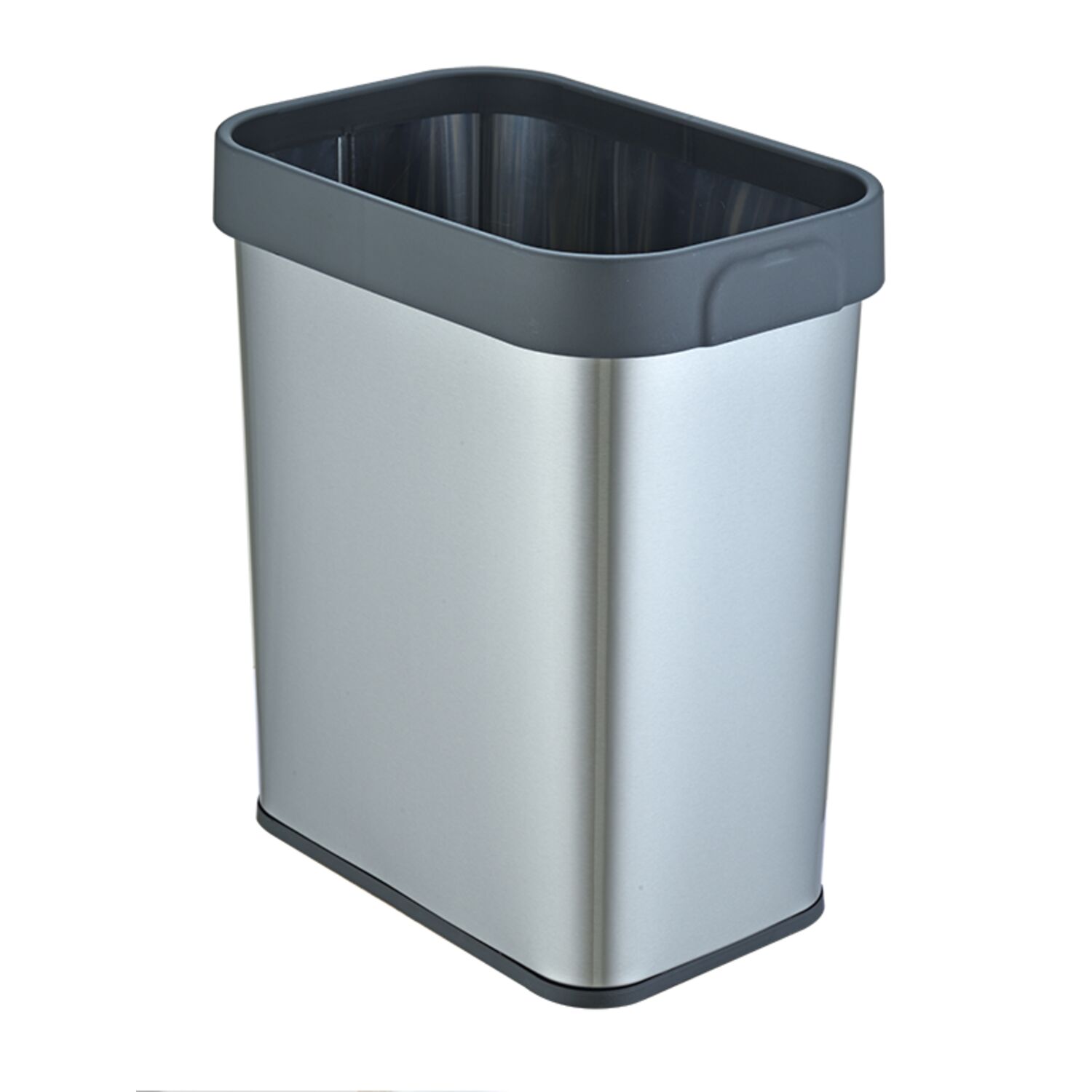 Ведро для мусора Weltwasser SOLID MT 12L, без крышки, 12 литров, цвет матовая сталь