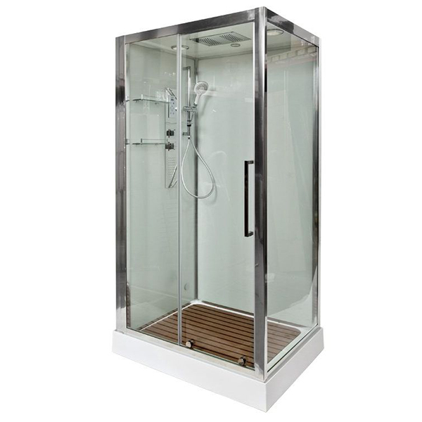 Душевая кабина Deto Z120 Kerava 120x90, стекло прозрачное, профиль хром глянцевый, с сенсорным управлением, с крышей - фото 1