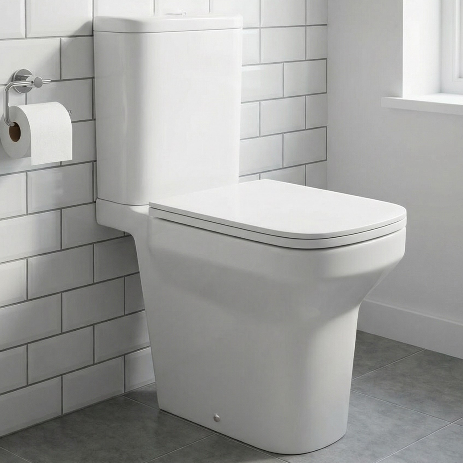 Унитаз Joki Ventus JK7032005 напольный, безободковый, с сиденьем микролифт, цвет белый