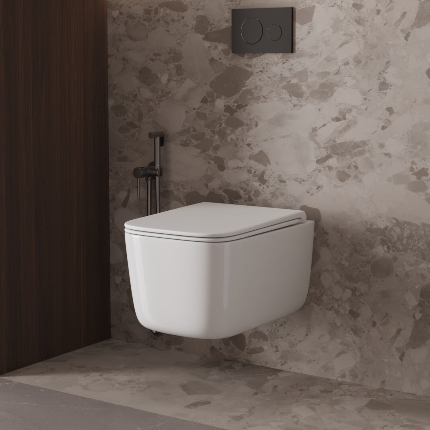 Унитаз Vincea Capri VT1-63T подвесной, безободковый, смыв Торнадо, с сиденьем микролифт, цвет белый - фото 1