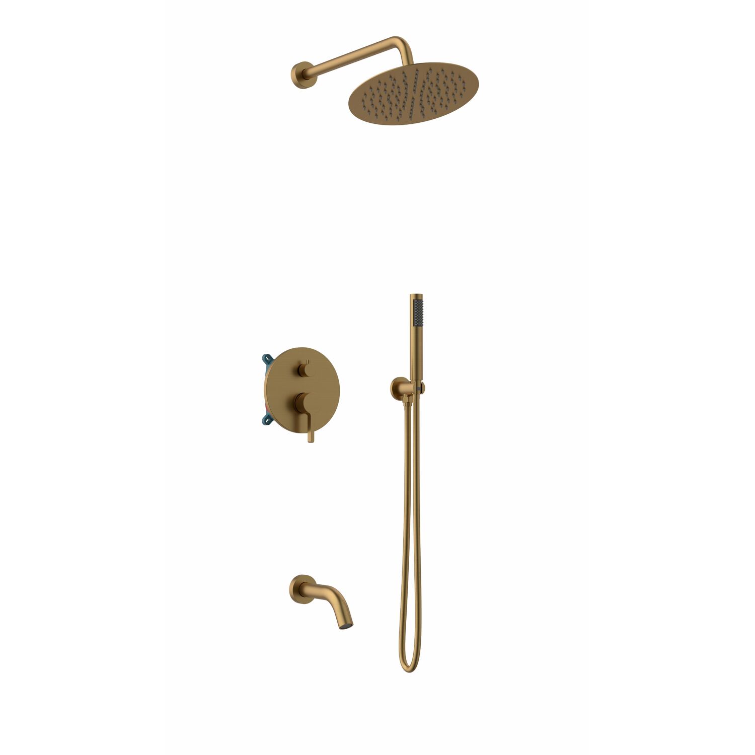 Душевой комплект Vincea Villa VSFW-1VL3BG, встраиваемый, цвет брашированное золото