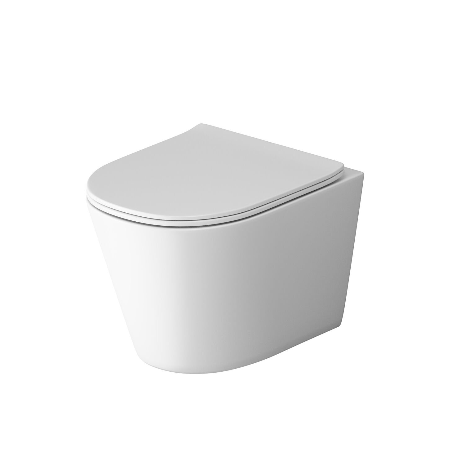 Унитаз Grossman Tornado GR-4477 MSQ подвесной, безободковый, с сиденьем микролифт, цвет белый матовый