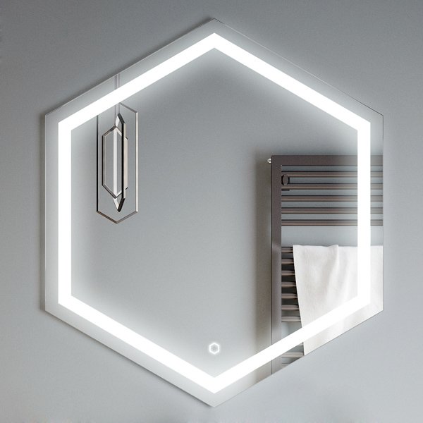 Зеркало Corozo Теор LED 70x80, с подсветкой и диммером