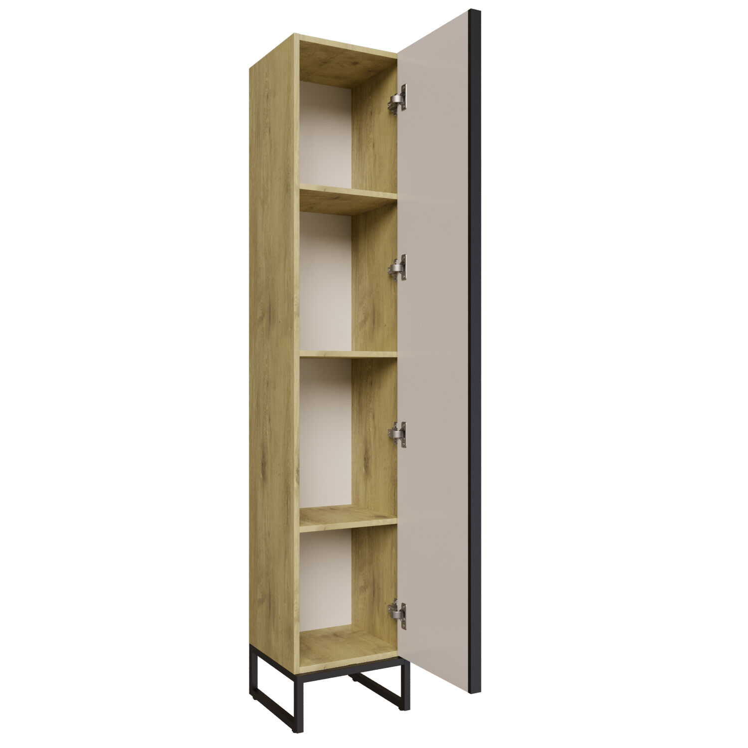 Шкаф-пенал Mixline Окленд 35, правый, цвет дуб мелфорд - фото 1