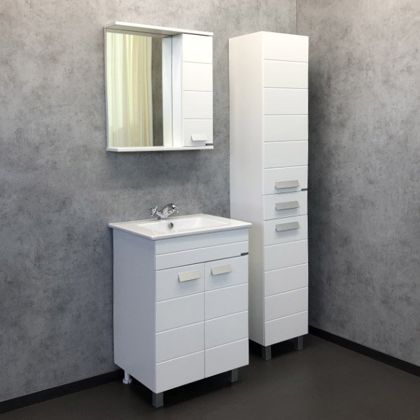 Мебель для ванной Comforty Модена М-60, цвет белый матовый