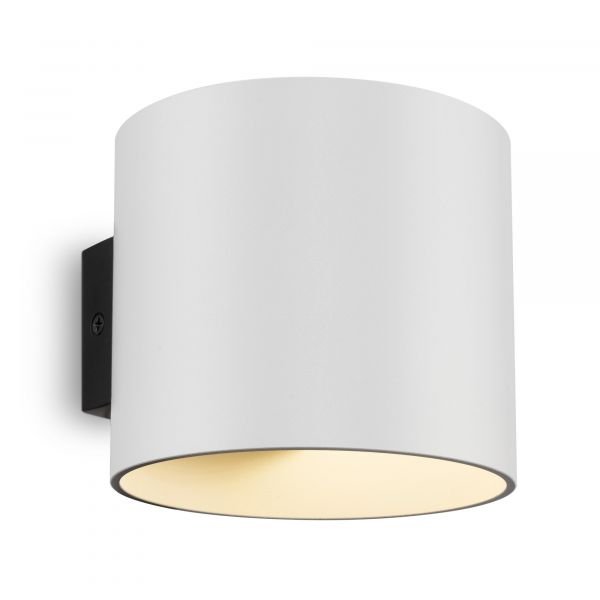 Бра Maytoni Technical Rond C066WL-01W, арматура белая, плафон металл белый