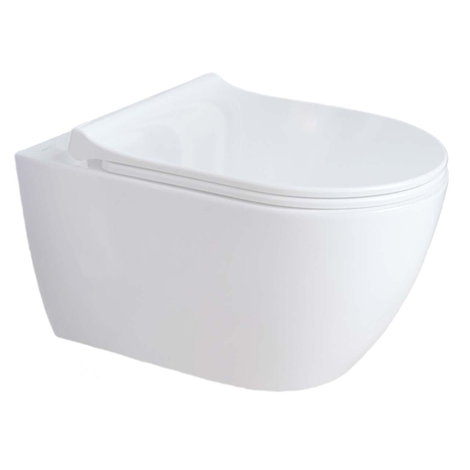 Унитаз Акватек Поларис AQ0700-001 подвесной, безободковый, смыв Торнадо, с сиденьем микролифт, цвет белый