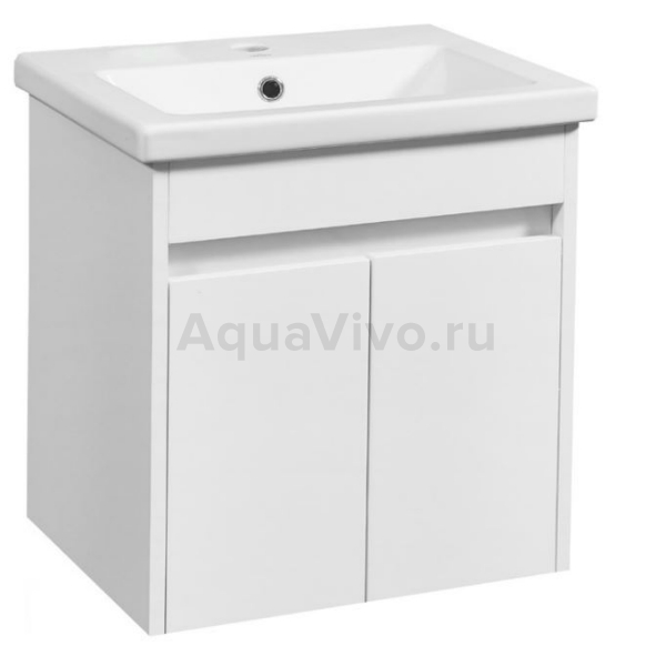 Тумба Stella Polar Фаворита 50 под раковину Сомо, подвесная, цвет белый