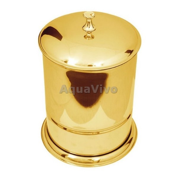 Мусорное ведро Boheme Chiaro 10508 металлическое, цвет золото