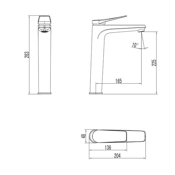 Смеситель Lemark Bronx LM3709BL для раковины, цвет черный