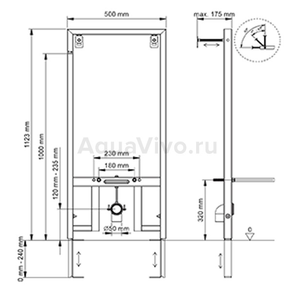 Инсталляция Berges Novum 049212 для биде - фото 1