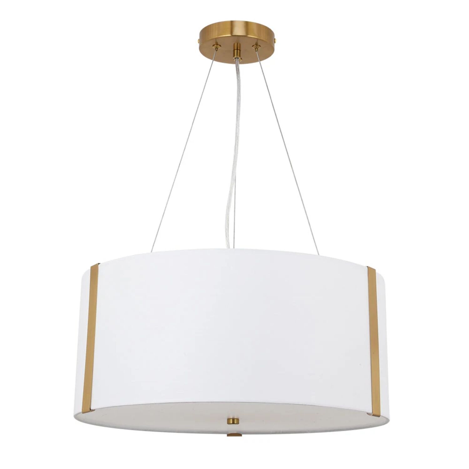 Подвесная люстра Arte Lamp Dream A4110SP-3PB, арматура полированная медь, плафон ткань белая