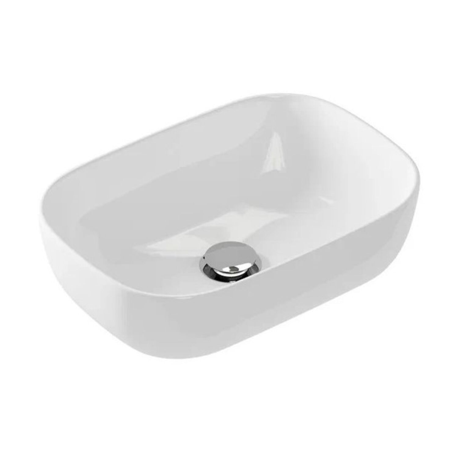 Раковина Cersanit Moduo Square A63570 накладная, 50x37 см, цвет белый