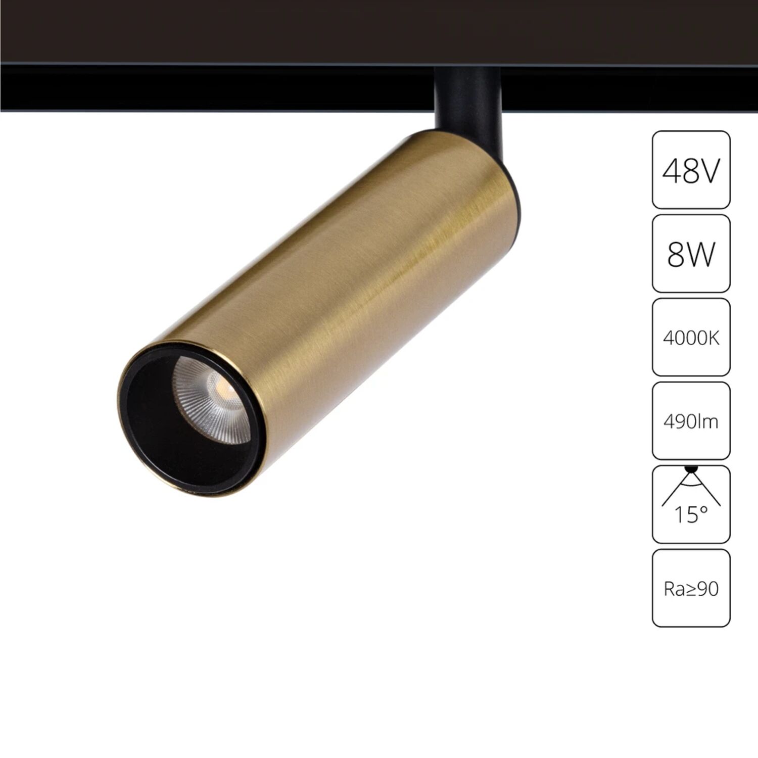 Магнитный трековый светильник Arte Lamp Linea A4660PL-1AB, арматура античная бронза   
