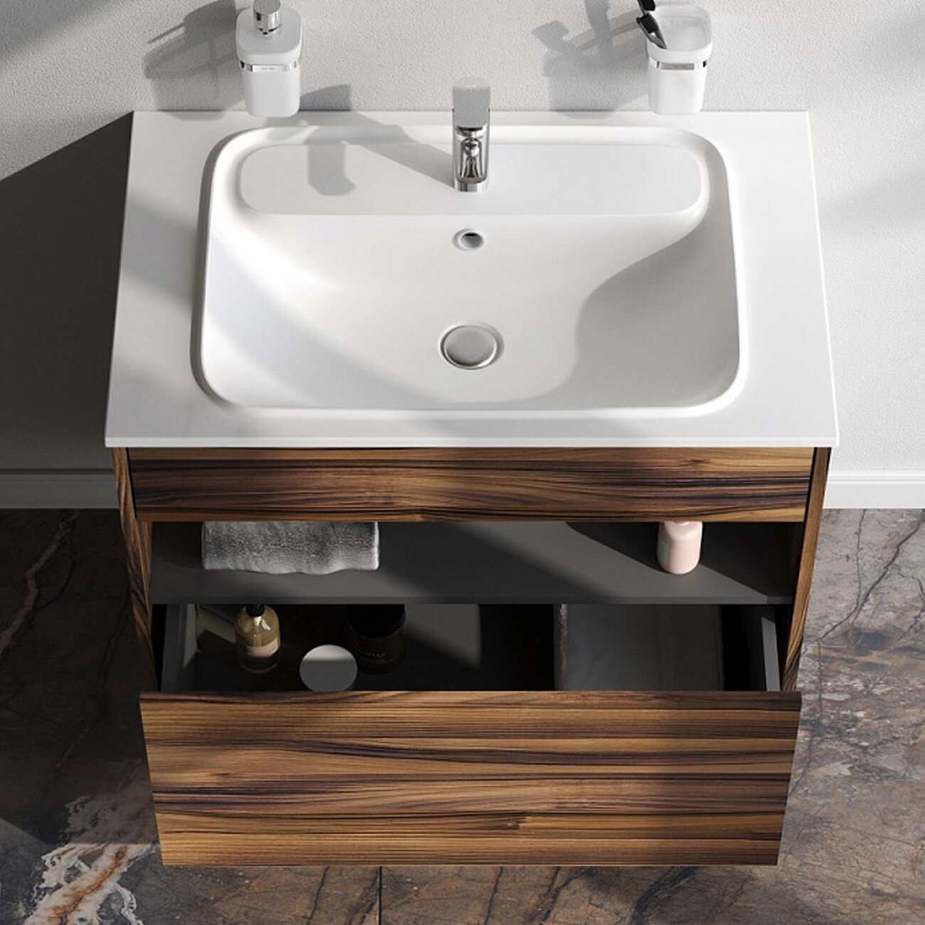 Тумба под раковину AM.PM Func 80, цвет дуб крафт - фото 1