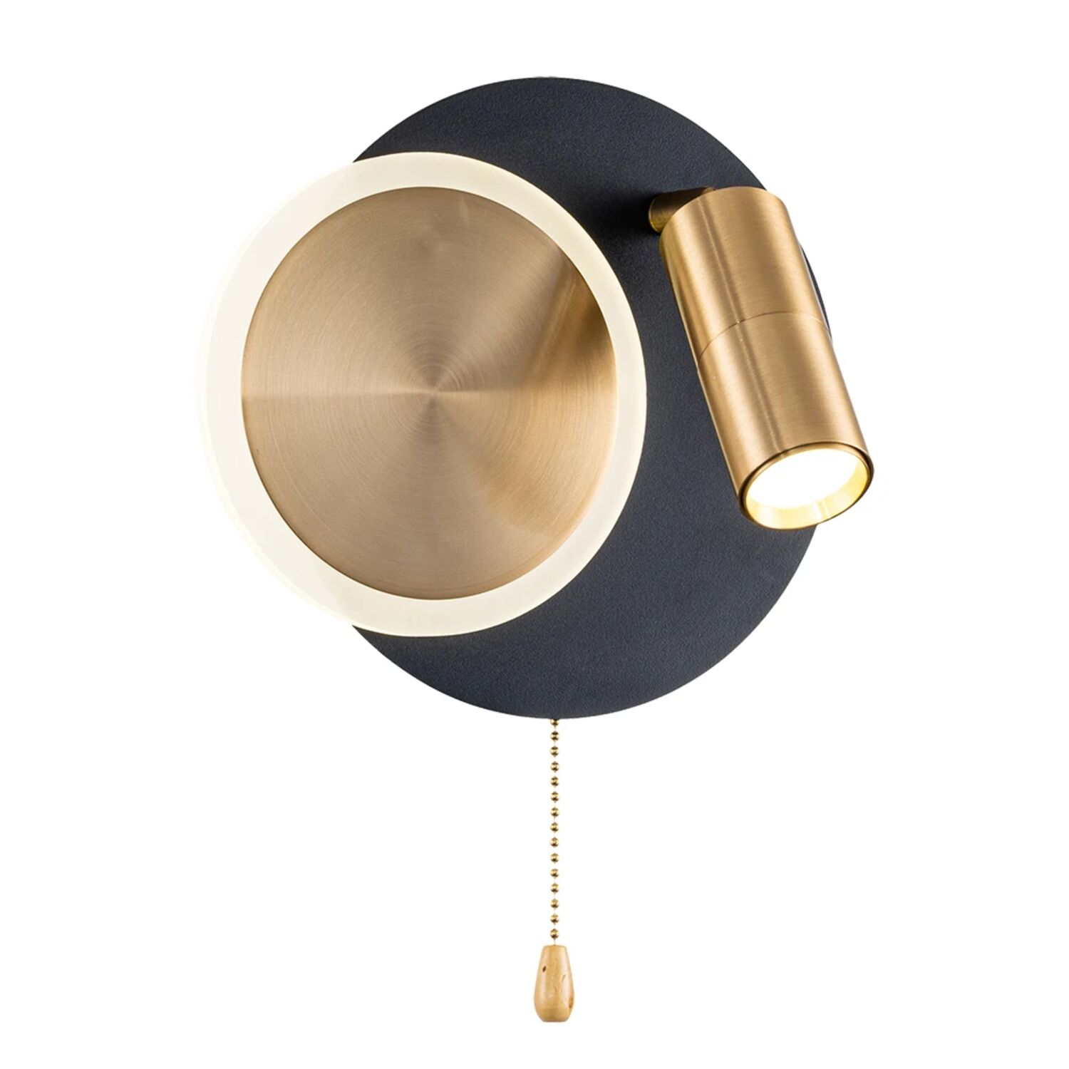 Настенный светильник Arte Lamp Syrma A2213AP-2BK, арматура черная, плафон акрил белый