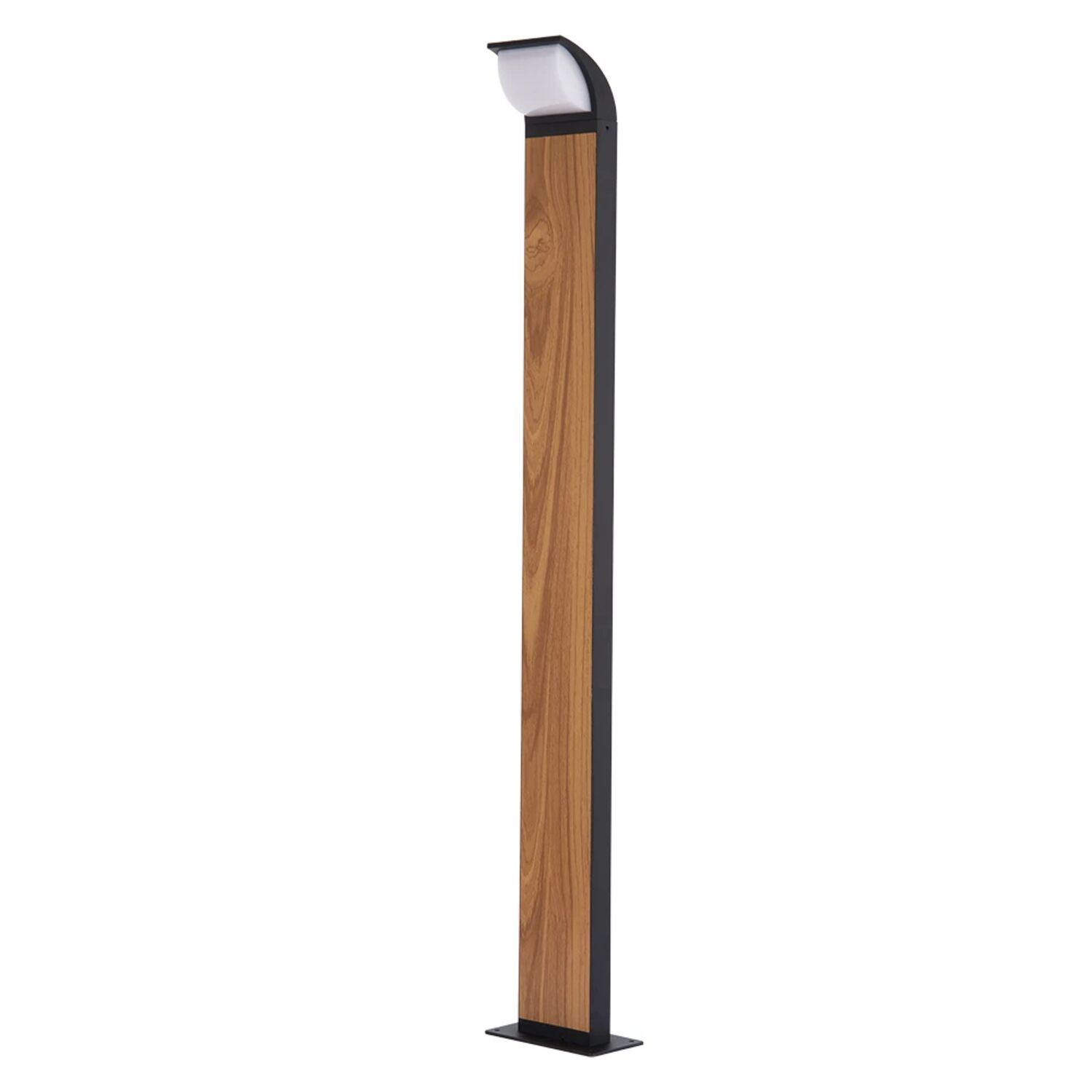 Ландшафтный светильник Arte Lamp Metropolis A1992PA-1BK, арматура черная, плафон пластик белый