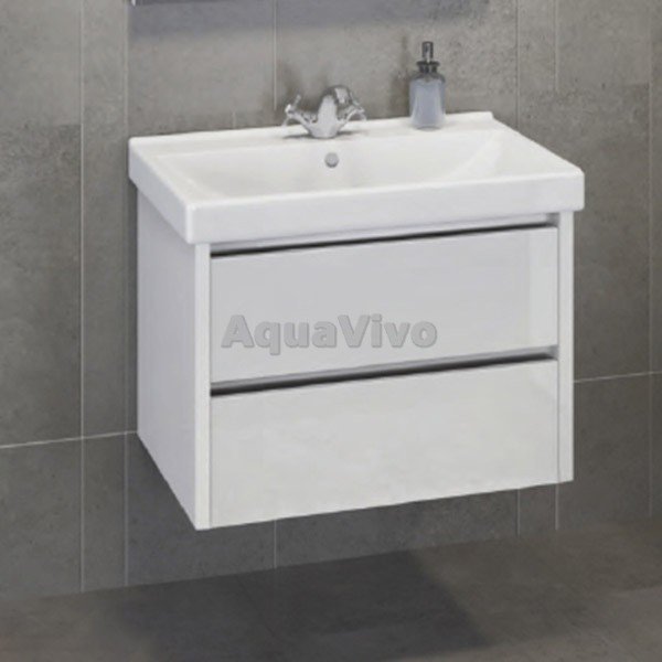 Мебель для ванной Comforty Дублин 75, цвет белый глянец
