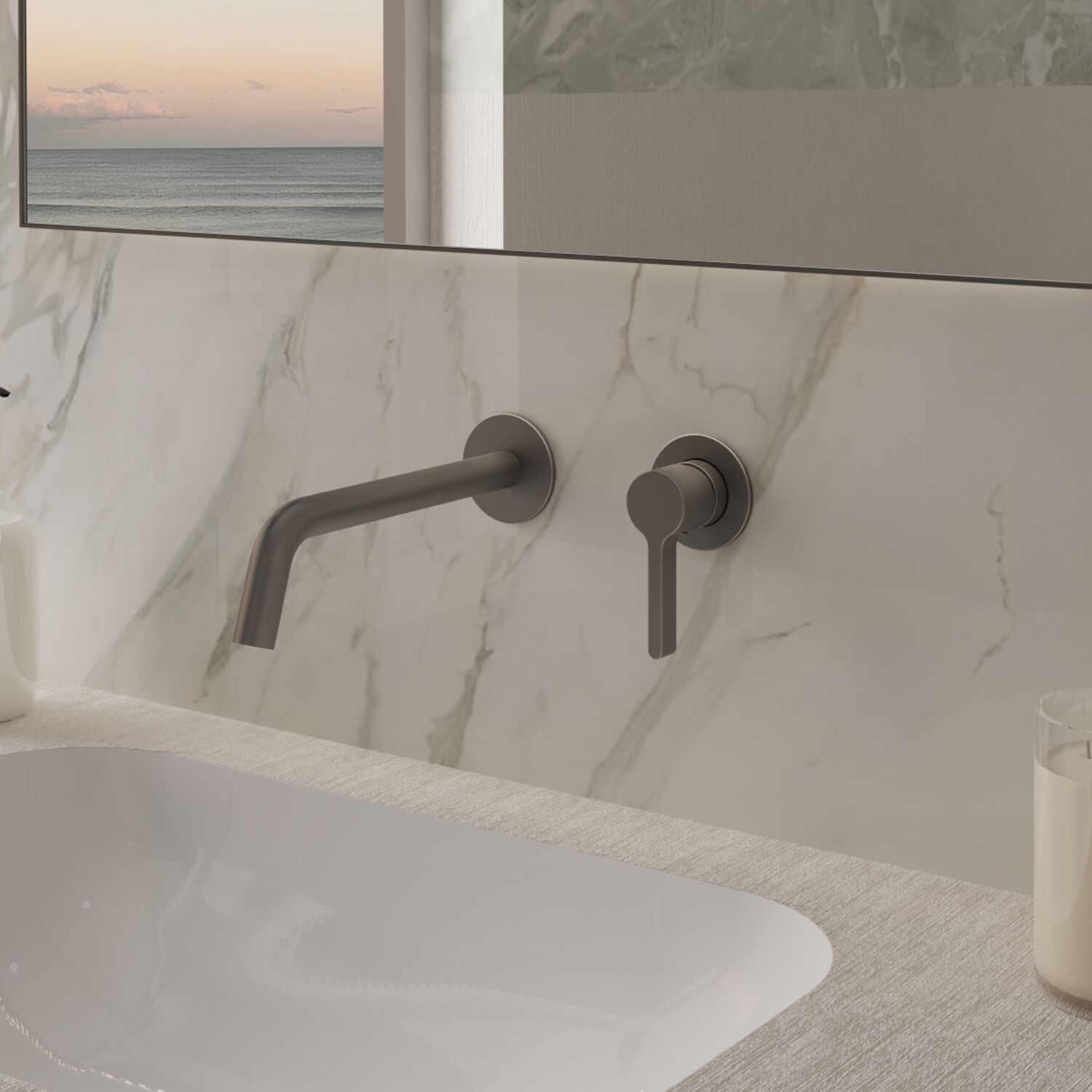 Смеситель Vincea Villa VBFW-1VL1GM для раковины, встраиваемый, цвет хром - фото 1