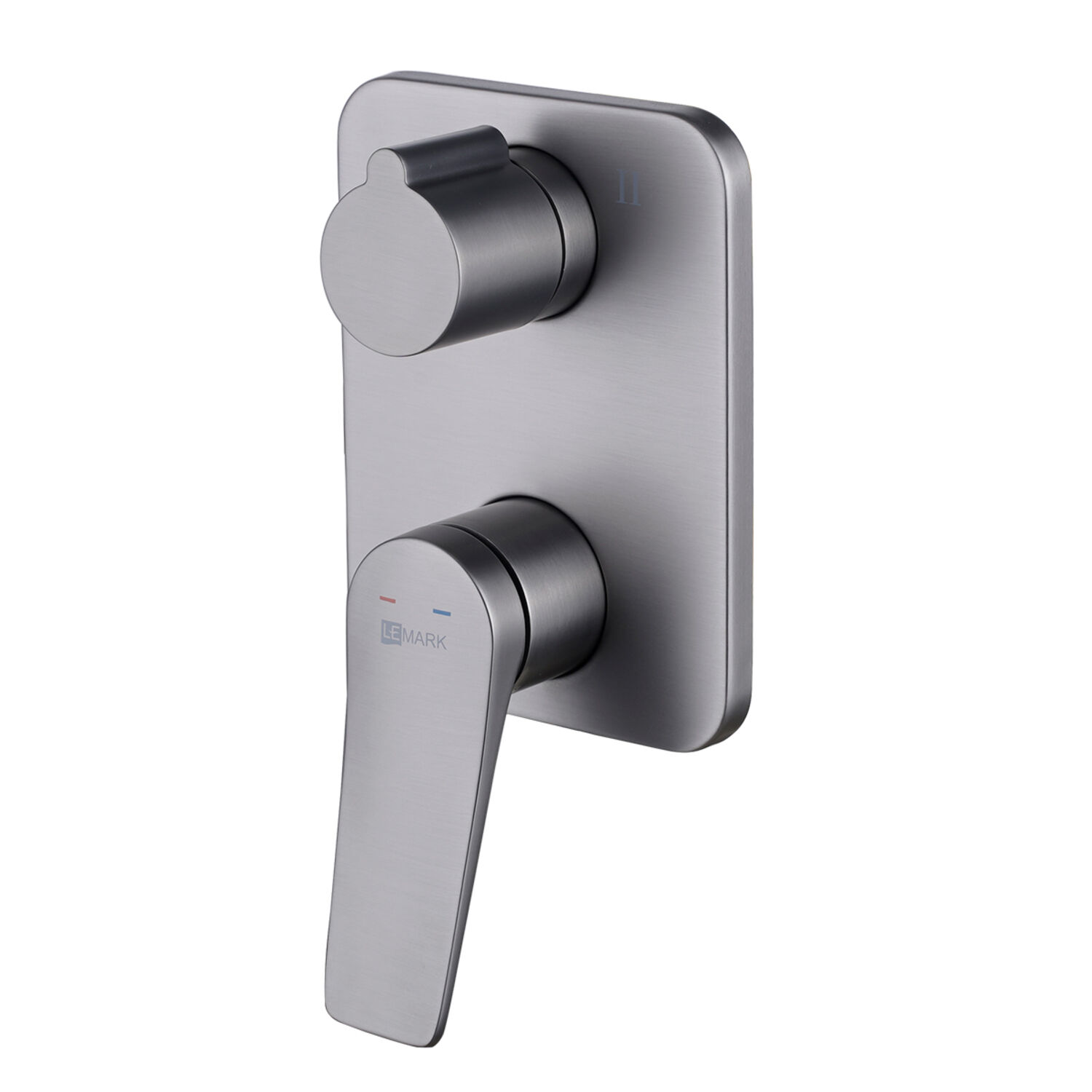Смеситель Lemark Bronx LM3727GM для ванны с душем, встраиваемый, цвет графит