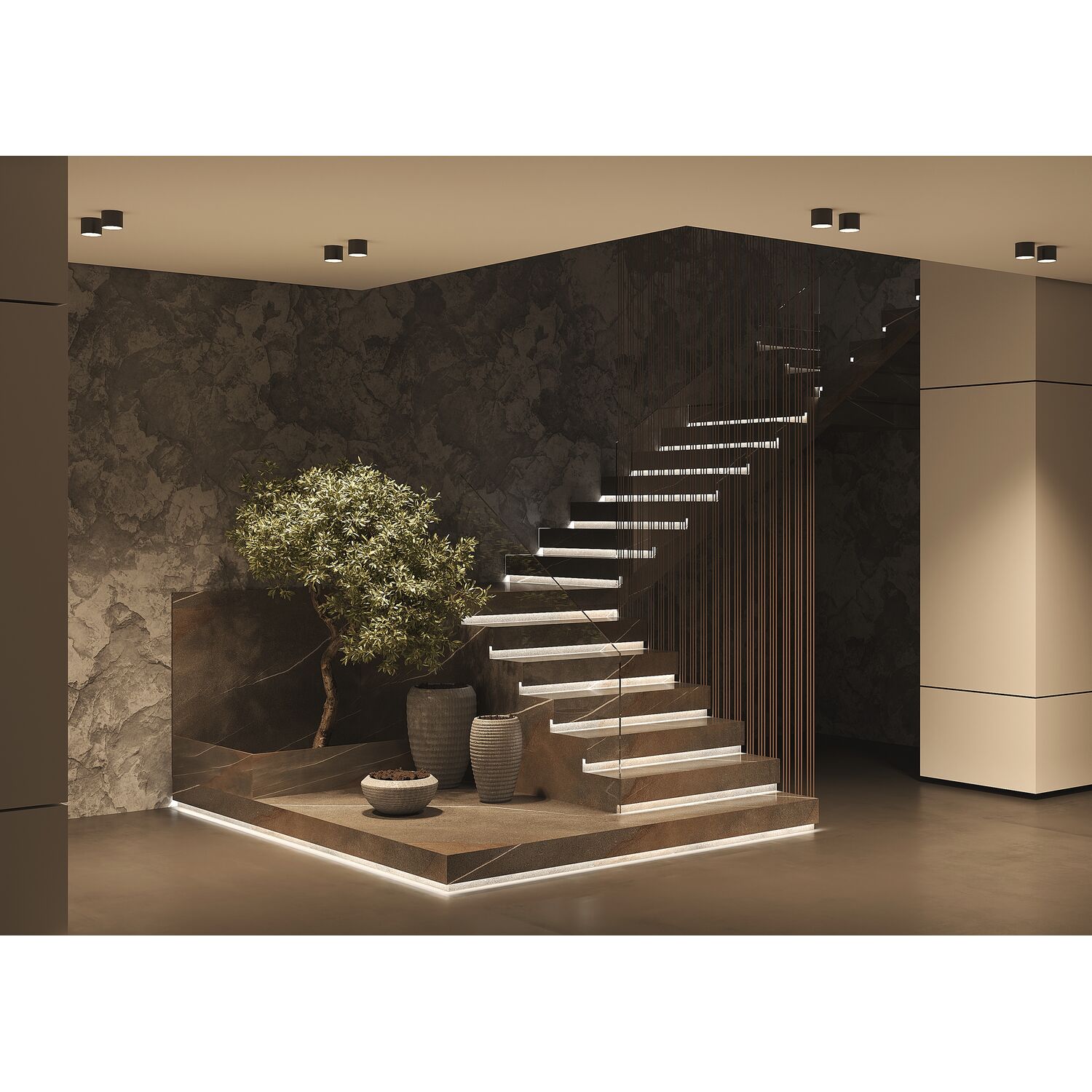 Потолочный светильник Maytoni Glam C096L-GX53-WBS, арматура белая    - фото 1