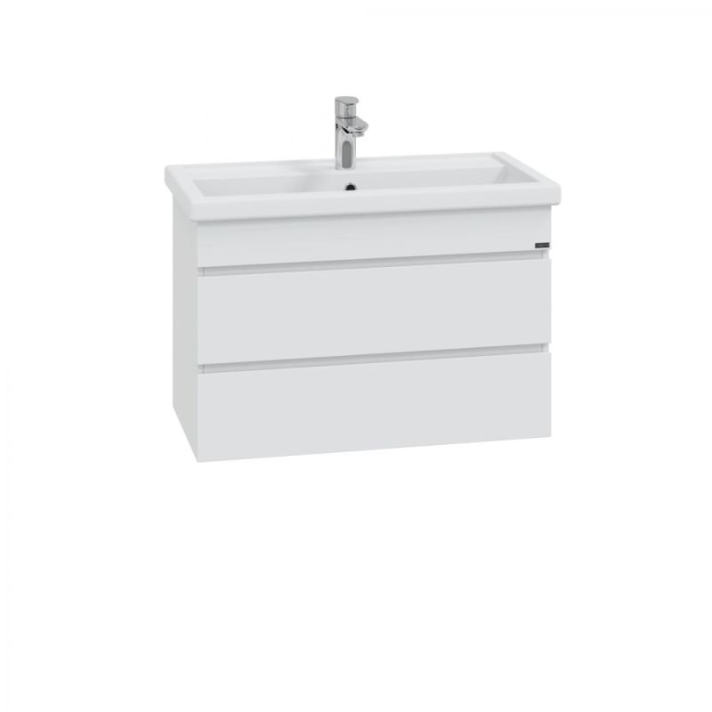 Мебель для ванной Санта Марс 80 подвесная, с 2 ящиками, цвет белый - фото 1