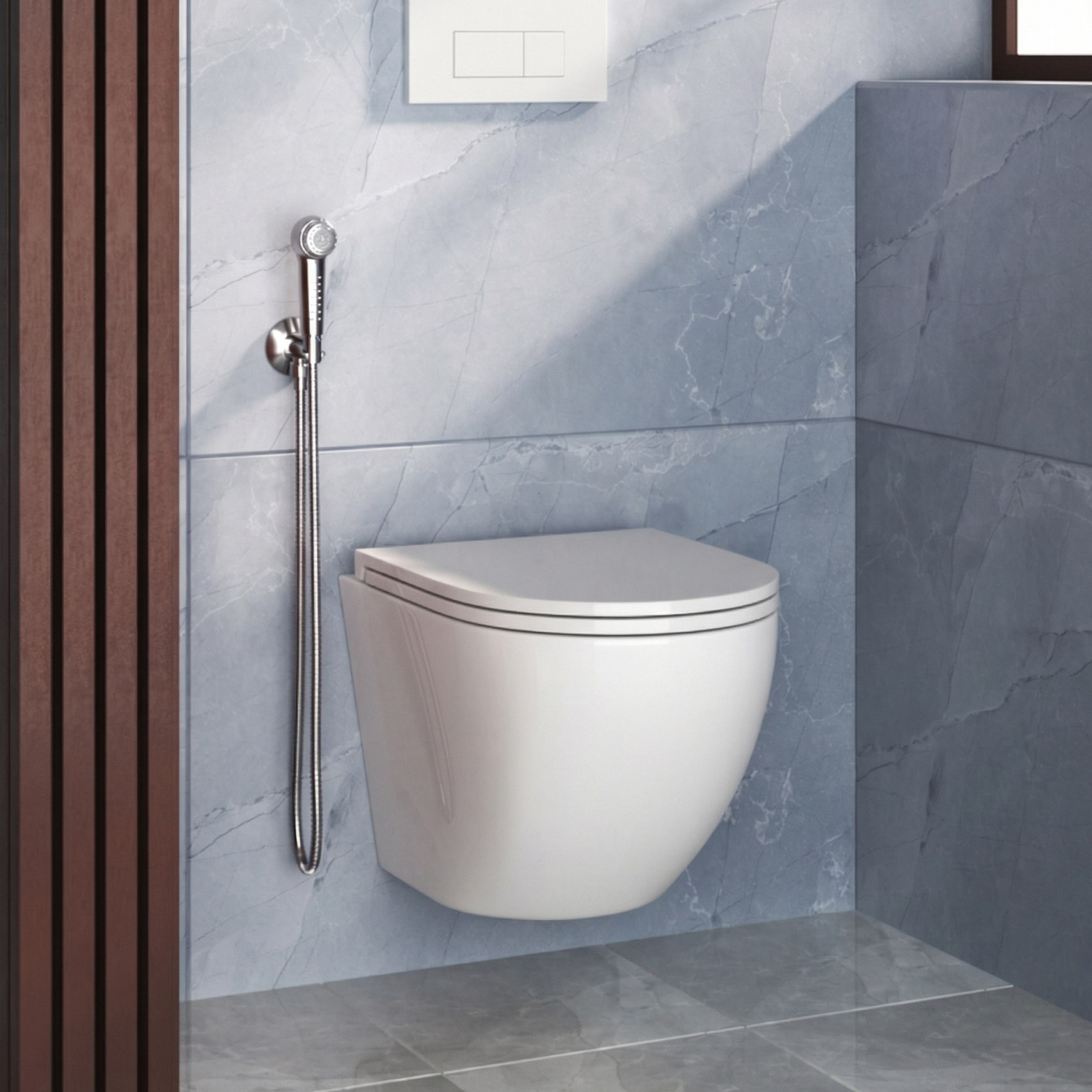 Унитаз Joki Stella T JK1101010 подвесной, безободковый, смыв торнадо, с сиденьем микролифт, цвет белый