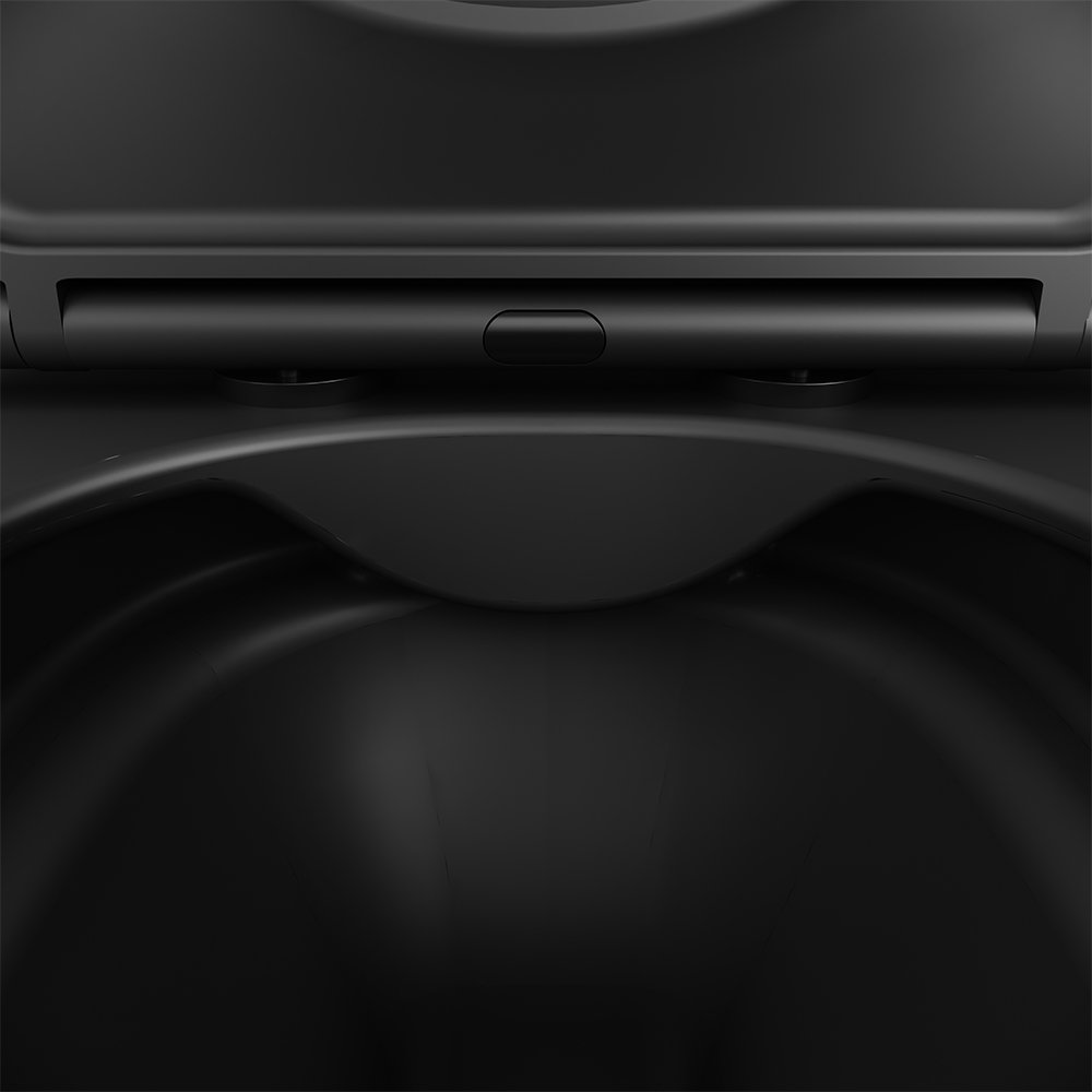 Унитаз AM.PM Func FlashClean C8F1701MBSC подвесной, безободковый, с сиденьем микролифт, цвет черный матовый