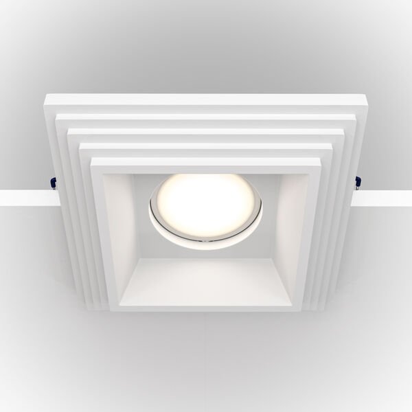 Точечный светильник Maytoni Technicali Gyps Modern DL005-1-01-W, арматура белая