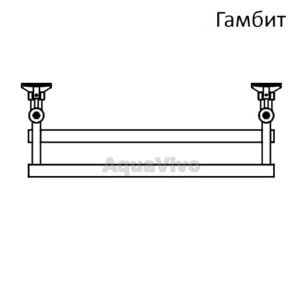 Полотенцесушитель Тругор Гамбит эл ТЭН 2 80х50 электрический - фото 1