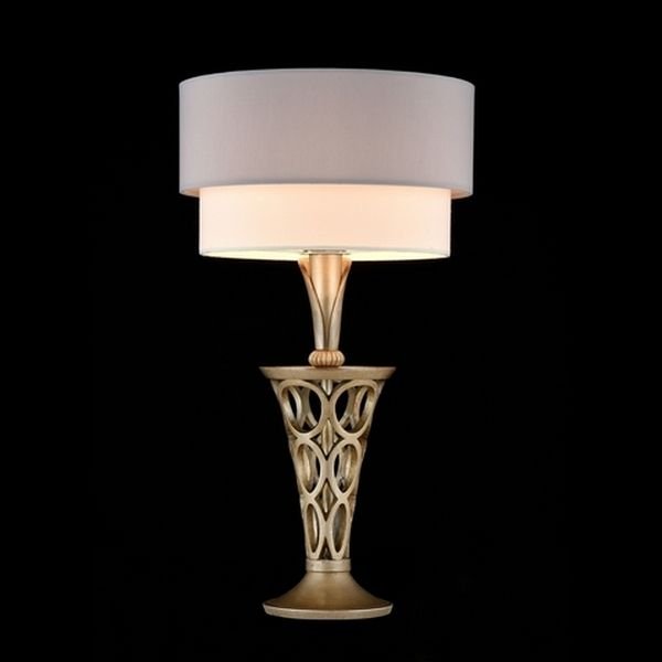 Интерьерная настольная лампа Maytoni Lillian H311-11-G, плафон/абажур ткань/металл
