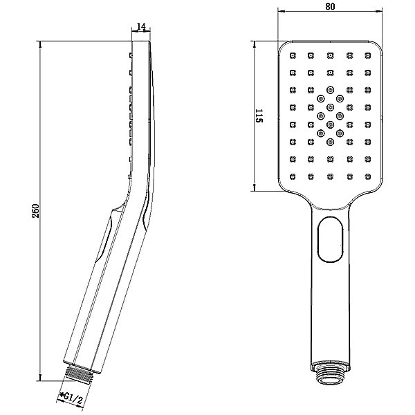 Душевая лейка Lemark LM8123C, 3 режима, цвет хром - фото 1