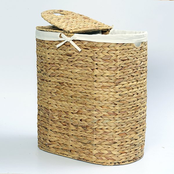 Корзина для белья WasserKRAFT Dill WB-610-L, плетеная, 58x33, цвет светло-коричневый