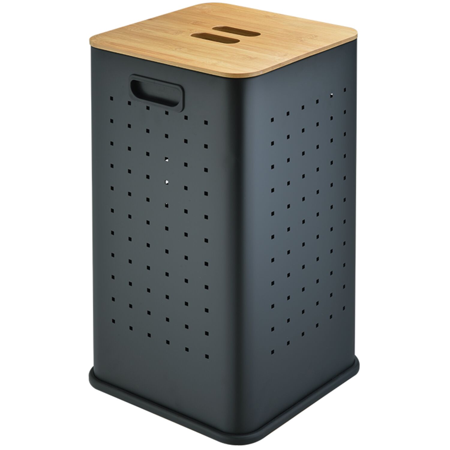 Корзина для белья Weltwasser NANSY BL 55L, цвет черный матовый