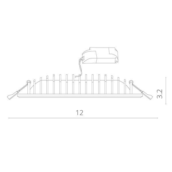 Точечный светильник Arte Lamp Canopo A7243PL-2WH, арматура белая, 12х12 см - фото 1