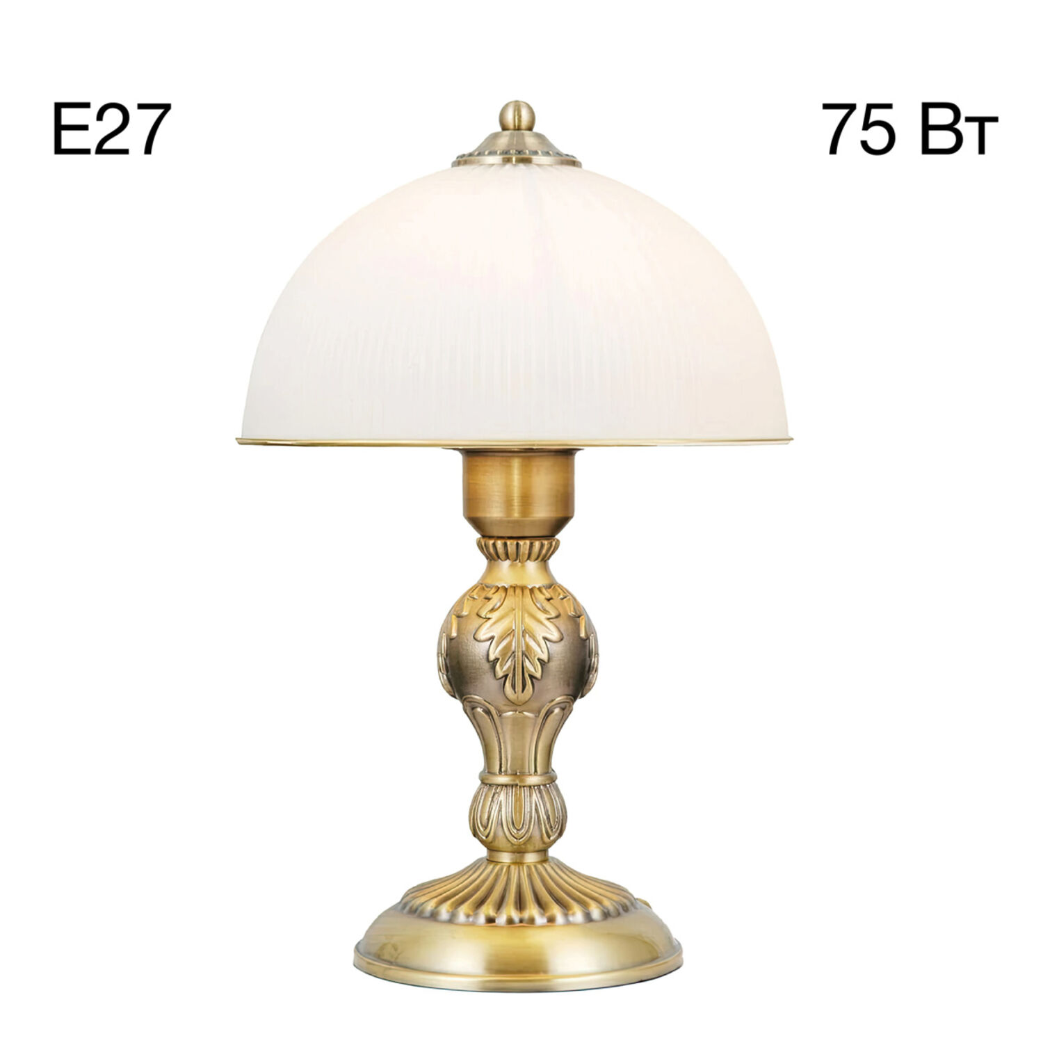 Настольный светильник Citilux Адриана CL405823, арматура бронза, плафоны стекло белое / бронза